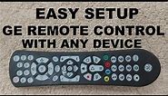 Setup 8 Device GE Remote Control
