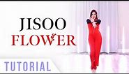 JISOO - ‘꽃 (FLOWER)’ Dance Tutorial (Explanation & Mirrored) | Ellen and Brian