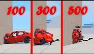 100/300/500 KM/H CARS VS WALL┃BeamNG.drive