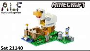 Lego Minecraft 21140 The Chicken Coop - Lego Speed Build Review