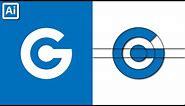 How to Design a Logo Using Grid || g Logo Design illustrator Cc