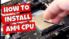 How To Install AMD AM4 Ryzen CPU For Beginners