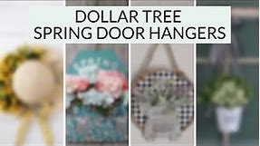 FOUR Spring Door Hangers - Dollar Store Crafts