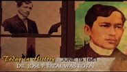 Birth anniversary of Dr. Jose P. Rizal | Today in History