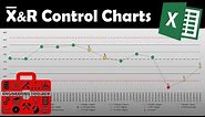 The Right Way to Create Xbar & R charts using MS Excel!
