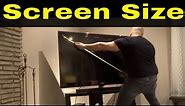 How To Measure A TV Screen Size-Easy Tutorial
