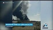 Multiple UPS trucks destroyed by flames when fire breaks out at SoCal facility l ABC7