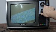 Sony Trinitron Color CRT TV 12” KV-1201 Vintage 1970s