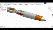 Shuttle Carabiner Pen Assembly Onshape