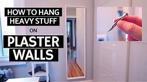 How to hang heavy stuff on plaster walls | Molly bolts
