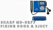 Sharp MD-DR77 MiniDisc Recorder "Disc Insertion Slot Damaged", Eject Slider Missing Under 2000 yen!