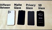 Iphone 11 Pro Max Privacy Glass, Matte & 10 D Screen Protector Difference | How to apply