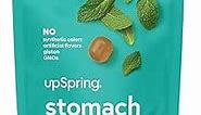 UpSpring Stomach Settle Drops for Occasional Nausea Relief/Upset Stomach with Ginger, Lemon, Spearmint, and B6. Mint Flavor Drops, 28 Ct(Packaging May Vary)