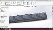 How to make external metric thread in Solidworks properly in 5 mintues | SOLIDWORKS Tutorial 1080p