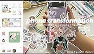 phone transformation 🌈 ー anime & genshin theme, z flip3 customization, aesthetic ios 15 setup 🍡