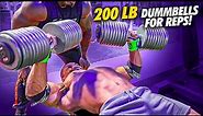 1000 lb Deadlift from IFBB Pro Joe Mackey? + 200 lb Dumbbell Presses: Joe vs Larry