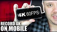 How To Record 4K 60FPS Video on Your Mobile (iPhone & iOS Devices)