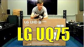 LG 2022 UQ75 50" Unboxing, Setup, Test and Review with 4K HDR Demo Videos 50UQ75