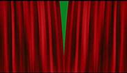 Red Curtains Drawn Open - green screen bkgrnd - AE