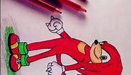 #shortsvideo how to draw Sonic Knuckles #drawing #sonic #art
