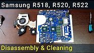 Samsung R522, R518, R520: Disassembly, Fan Cleaning, and Thermal Paste Replacement Guide