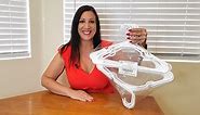 White Plastic Hangers - Made in USA