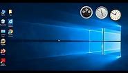 Add multiple time zone clocks on Windows 10 Desktop via Gadgets