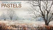How To Draw a Winter Landscape - Pastel Lesson