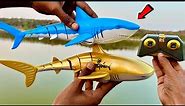 Fastest RC Tigerhead Shark Vs RC Golden Shark Unboxing - Chatpat toy tv