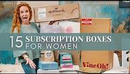 15 Subscription Boxes for Women - My LARGEST Haul Ever!