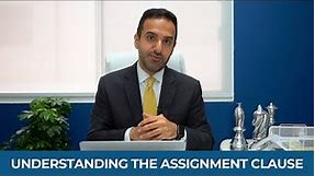 What is the assignment clause?