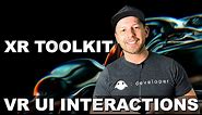 Unity XR Interaction ToolKit (How To Interact With UI In Virtual Reality With The Oculus Quest?)