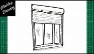 How to Draw a Window Shutters