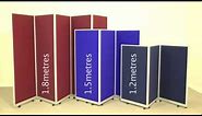 Mobile Folding Room Dividers - Portable Partitions from Go Displays