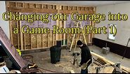 FAMiLY OF 10 GARAGE iNTO OUR NEW GAME ROOM (PART 1)