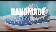 Handmade Nike Air Force 1 - Calvin Klein Denim | Custom Nike Air Force 1
