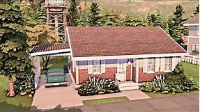 MID-CENTURY STARTER HOUSE 🏡 The Sims 4 Speed Build
