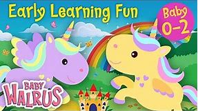 Early Learning Fun #15 | Rainbow Unicorns 🦄 Counting & Colors | Educational