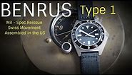 Benrus Type 1 Reissue an Iconic Mil Spec Watch Reborn Swiss Automatic Assembled in the US