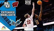 HIGHLIGHTS: Marquette vs. Wisconsin | Big Ten Men's Basketball | 12/2/2023 | NBC Sports