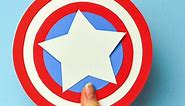 DIY 3D Captain America Birthday Card