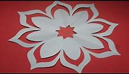 How to make simple & easy paper cutting flower designs/ paper flower/DIY Tutorial by step by step.