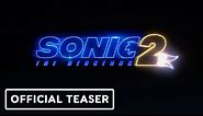 Sonic the Hedgehog 2 - Official Movie Announcement Teaser