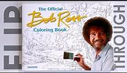 The Official Bob Ross Coloring Book Flip Through