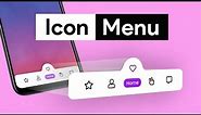 Make this Icon Navigation Menu Bar like an App in Elementor/WordPress | Magic Menu Indicator