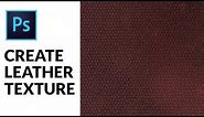 How to create leather texture in Adobe Photoshop
