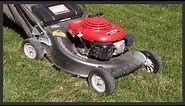 How to adjust the lawnmower's cutting height