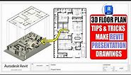 Revit Presentation Tutorial | How to Create Cool 3D Floor Plan Rendering