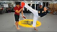 Taekwondo Paddle Kick Training