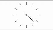 Simple analog clock - seconds clock hand